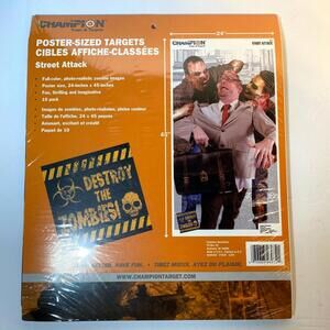 Champion Trap and Target Street Attack Zombie Target - poster size #4672